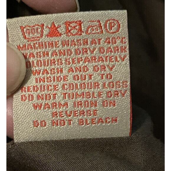 Boden Vintage Brown A Line Skirt Embroid flowers Sz 4R Cotton, Lined‎ W6370 - Picture 9 of 9